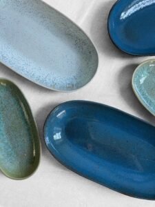 small oval ceramic dish, party appetiser dish, reactive glaze ceramics, mini marble effect saucer, contemporary coffee table dish etsy